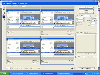 graphic of 4 up pictures to choose in Save For Web