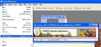 image showing Save For Web.